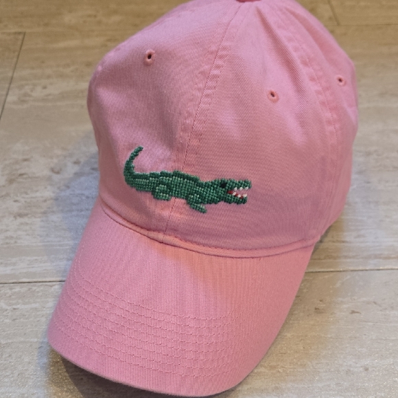 Smathers & Branson Accessories - Smathers & Branson Pink Embroidered Alligator/Crocodile Adjustable Hat